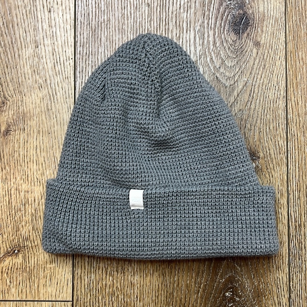 Vuori Alpine Waffle Beanie in Gray